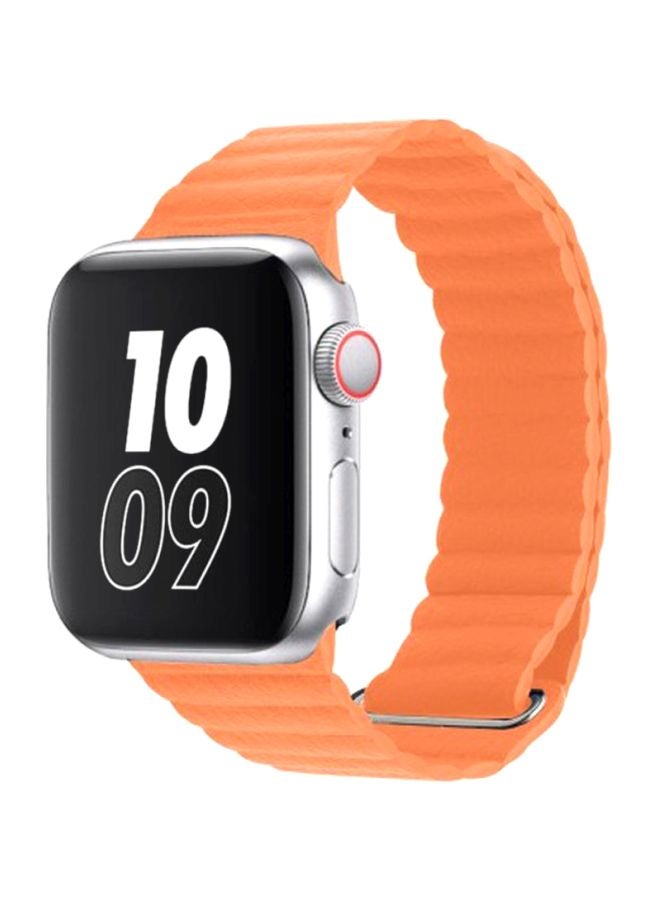 MARGOUN - Henlein Series Replacement Band For Apple Watch 42/44mm Orange - Image 1