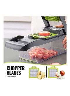 Generic 15 In 1 Interchangeable Blades Vegetable Chopper Slicer Multicolour 32.2x11.3x11.3cm  - Image 3