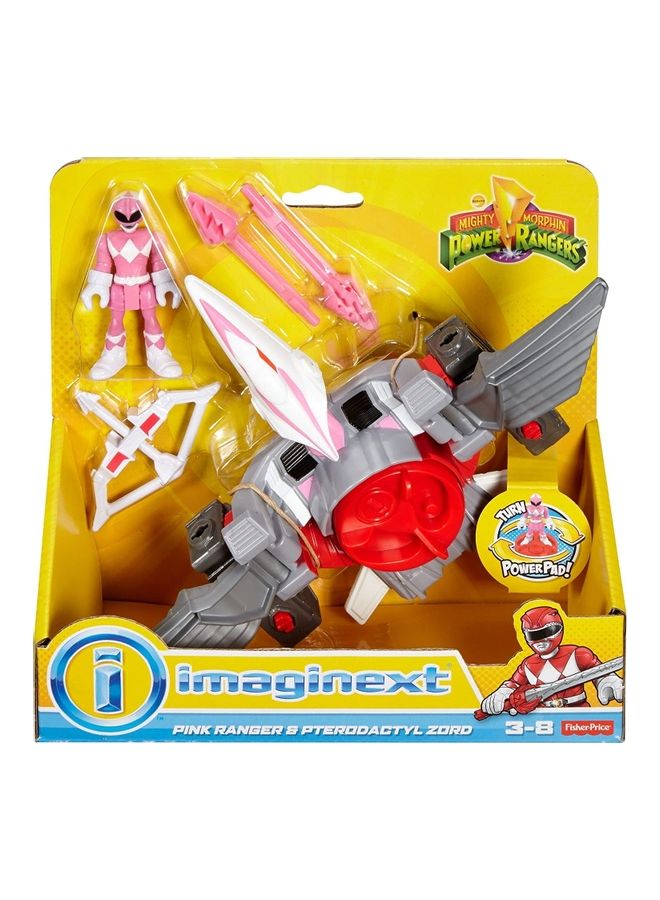 Fisher-Price - Imaginext Power Rangers Pink Ranger and Pterodactyl Zord - Image 1