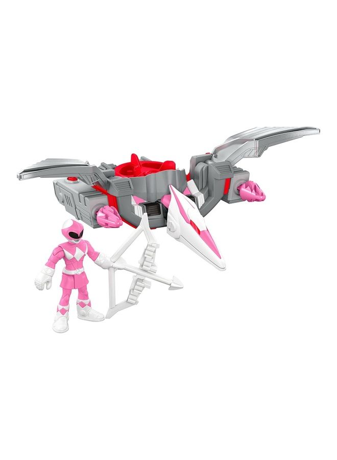 Fisher-Price - Imaginext Power Rangers Pink Ranger and Pterodactyl Zord - Image 1