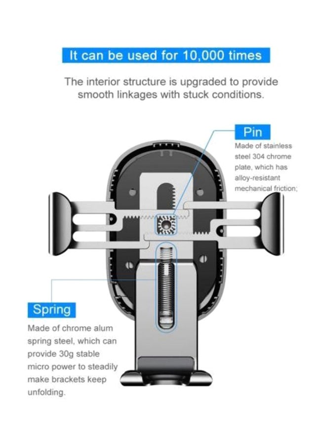Baseus Car Mount Qi Wireless Charger - Image 4
