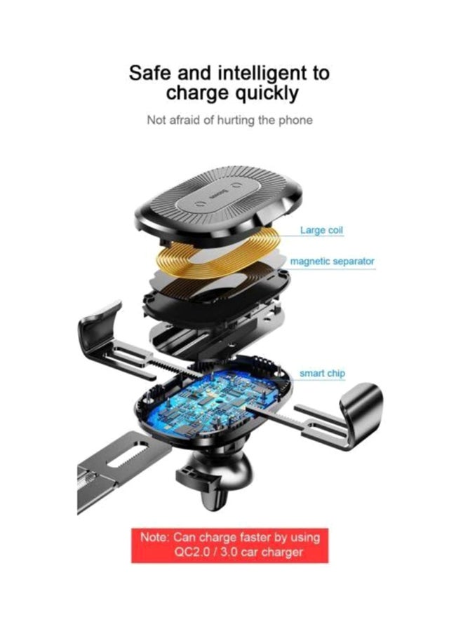 Baseus Car Mount Qi Wireless Charger - Image 5