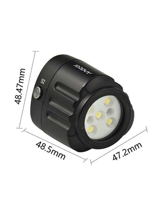 أندوير إضاءة LED احترافية ومضادة للماء للتصوير الفيديو أثناء الغطس مع ملحقات أبيض - Image 2