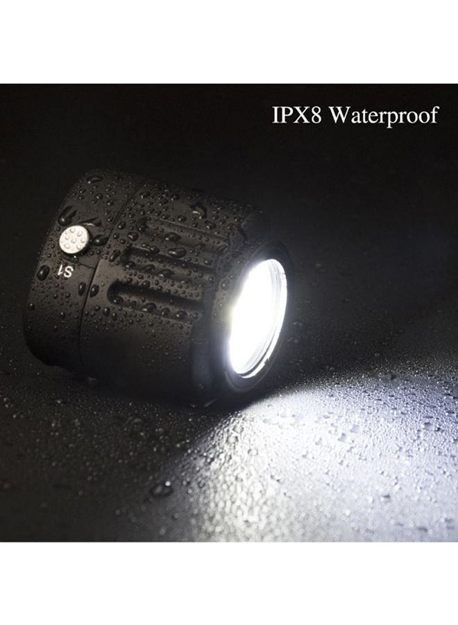 أندوير إضاءة LED احترافية ومضادة للماء للتصوير الفيديو أثناء الغطس مع ملحقات أبيض - Image 3