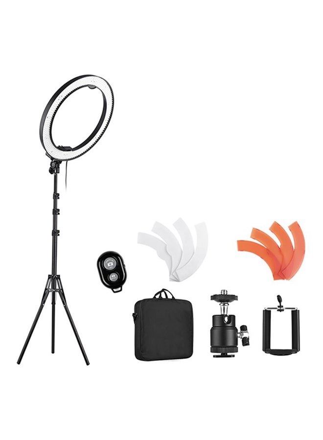 أندوير طقم مصباح إضاءة حلقي LED بسطوع قابل للتعديل للتصوير الفوتوغرافي وتصوير الفيديو متعدد الألوان - Image 1