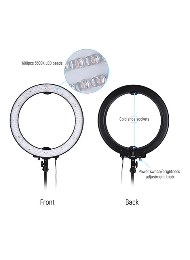 أندوير طقم مصباح إضاءة حلقي LED بسطوع قابل للتعديل للتصوير الفوتوغرافي وتصوير الفيديو متعدد الألوان - Image 2