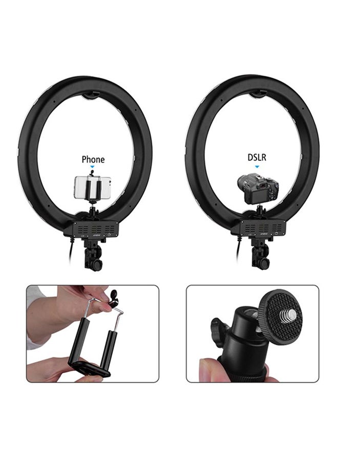 أندوير طقم مصباح إضاءة حلقي LED بسطوع قابل للتعديل للتصوير الفوتوغرافي وتصوير الفيديو متعدد الألوان - Image 3