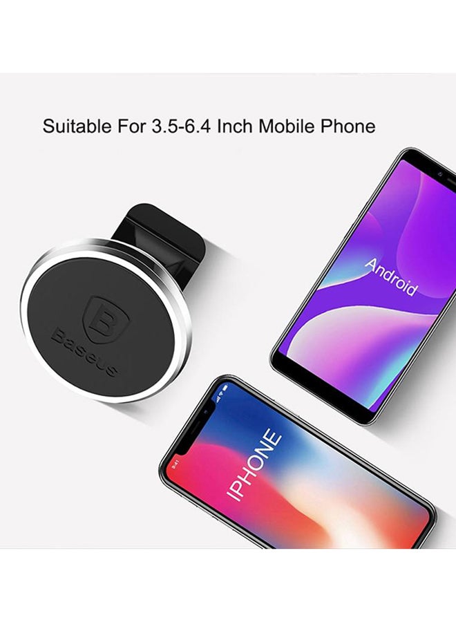 360-degree Magnetic Car Mount Dashboard Cell Phone Holder Compatible for iPhone 13 Pro/13 Pro Max/13/13 Mini, iPhone 12/11 Pro, iPhone Xs XR X SE 8 7 Plus 6S 6, Samsung Galaxy S20 S10 S9 S8 Plus Note 10 9 Black/Silver 