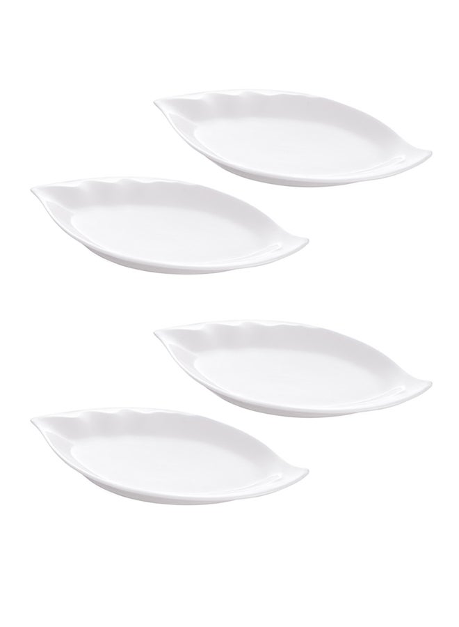 Dove 4-Piece Serving Plates White 11inch 