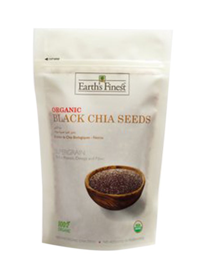 Earth's Finest Organic Gluten Free Black Chia Seeds 300grams  - Image 1