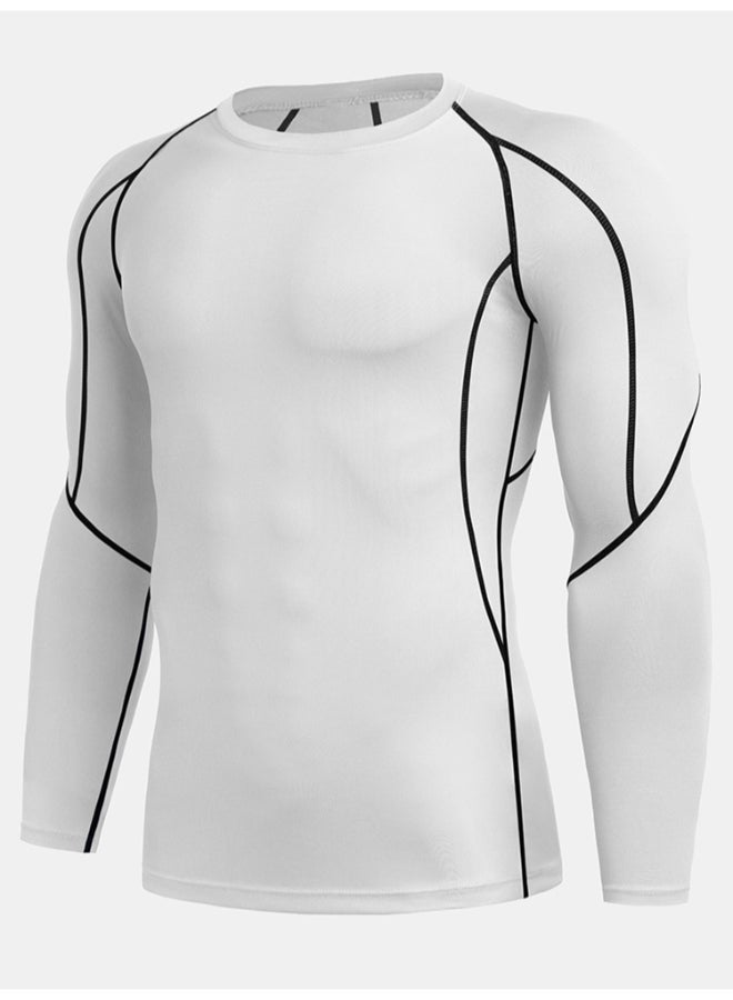 3 Pack Workout Crew Neck T-Shirt Black/Grey/White - Image 2