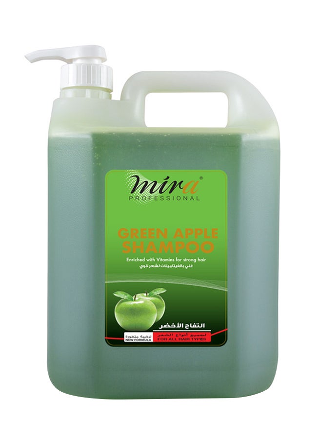 Mira - Professional Green Apple Shampoo (Enriched with Vitamins for Strong hair) 5Liters - Image 1