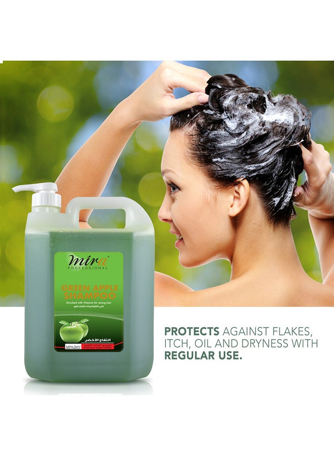 Mira - Professional Green Apple Shampoo (Enriched with Vitamins for Strong hair) 5Liters - Image 1