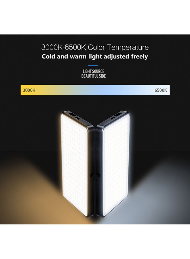 ANDOER MFL-06 3000-6500K Dimmable Mini 180 LED Video Light Camera Photography Lamp Black - Image 5