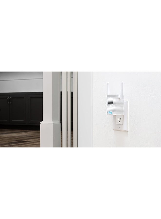 Ring - Chime Pro Wi-Fi Extender White - Image 1