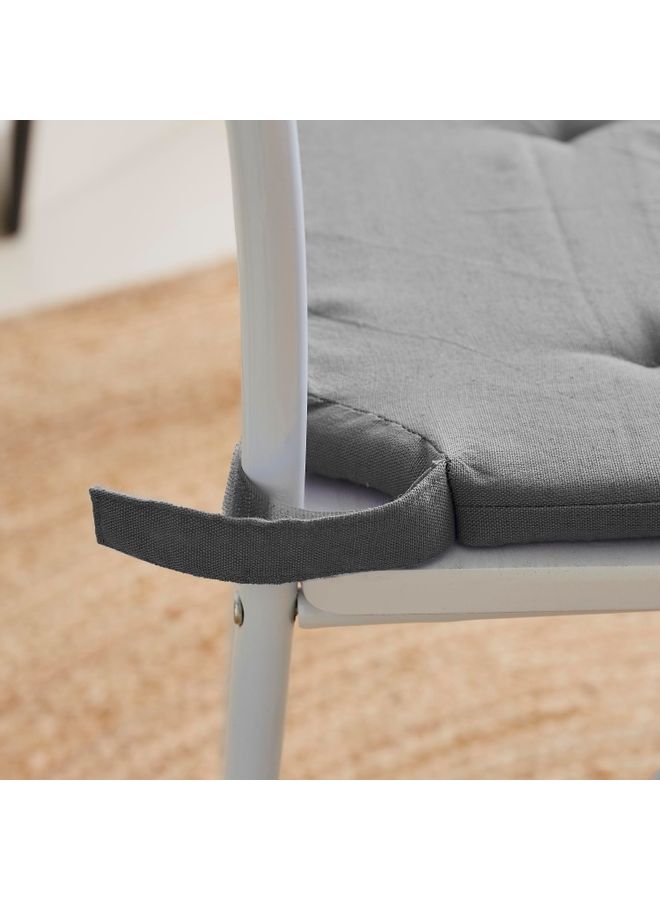Home Box - Atlanta Solid Chair Pad Grey - Image 1