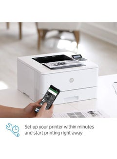 HP Laserjet Pro M404DN Monochrome Laser Printer,W1A53A White  - Image 5