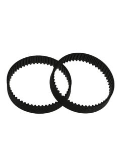 2-Piece Closed-Loop Printer Timing Belt Set Black