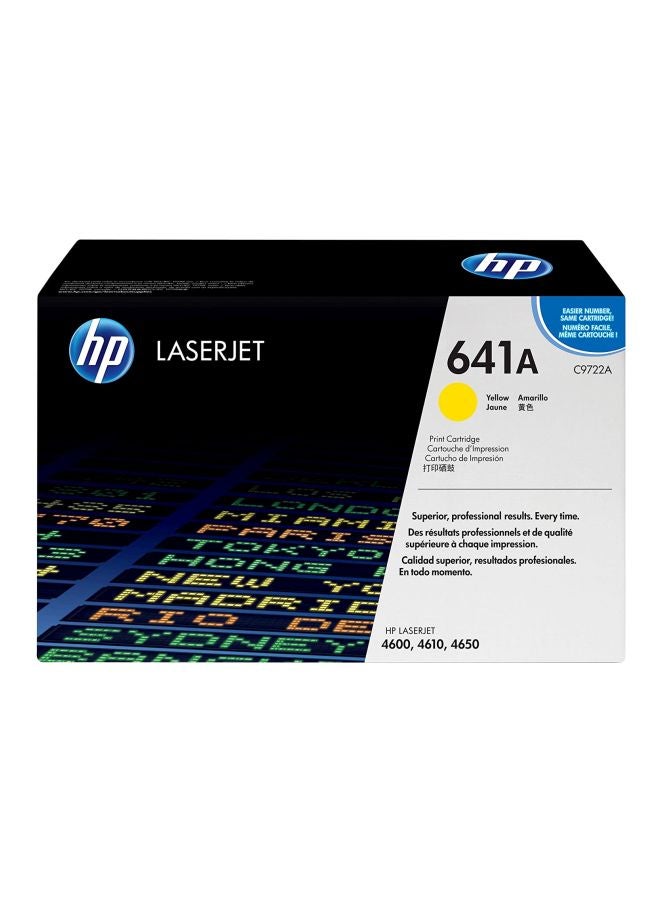 HP 641A LaserJet Toner Cartridge Yellow - Image 1