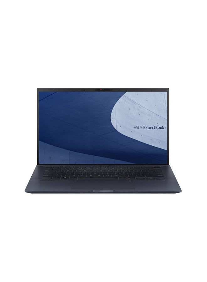 أسوس لابتوب إكسبيرت بوك B9400CEA-KC0396R بشاشة مقاس 14 بوصة ومعالج كور i7-1165G7/ذاكرة رام سعة 16 جيجابايت/محرك أقراص SSD سعة 512 جيجابايت/بطاقة رسومات إنتل أيريس Xe لون أسود ستار الإنجليزية/العربية ستار أسود - Image 1