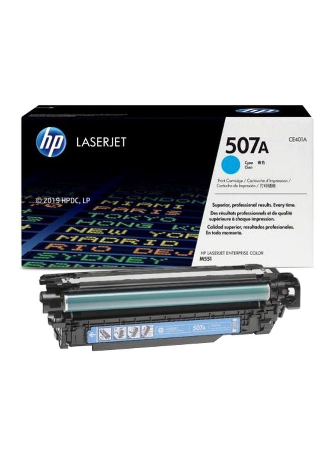 HP 507A Toner Cartridge For LaserJet Printers Cyan - Image 1