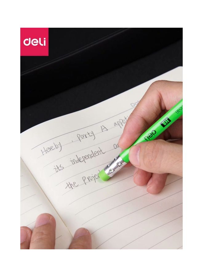 ديلي مجموعة أقلام من 4 ألوان نيون مع ممحاة، مكونة من 30 قطعة متعدد الألوان - Image 5