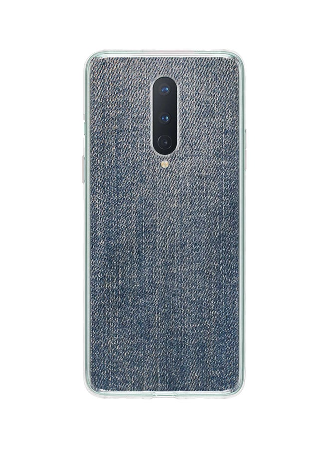 Stylizedd Dark Denim Print Case For OnePlus 8 Blue