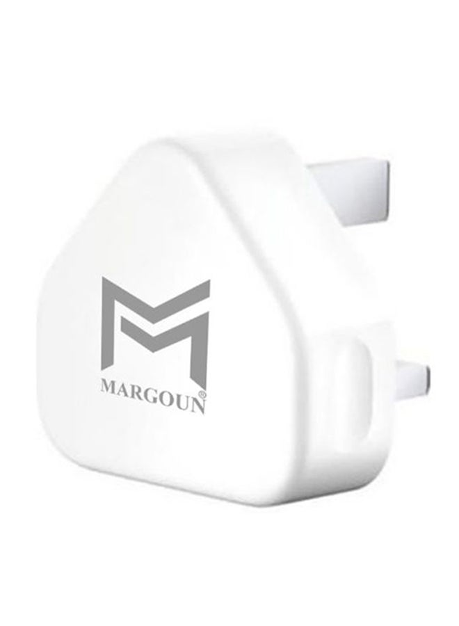 MARGOUN - Wall Charger 5W USB Power Adapter with Lightning Cable for iphone 13 Pro White - Image 1