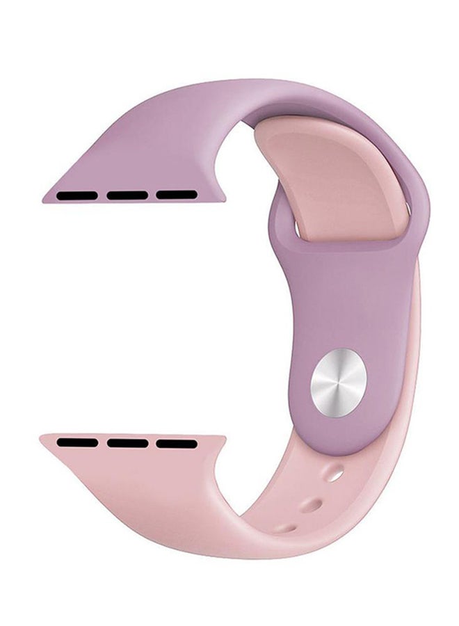 LNKOO Replacement Band For Apple Watch Series 1/2/3/4 42mm Lavender/Pink - Image 1