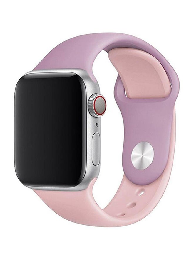 LNKOO Replacement Band For Apple Watch Series 1/2/3/4 42mm Lavender/Pink - Image 2