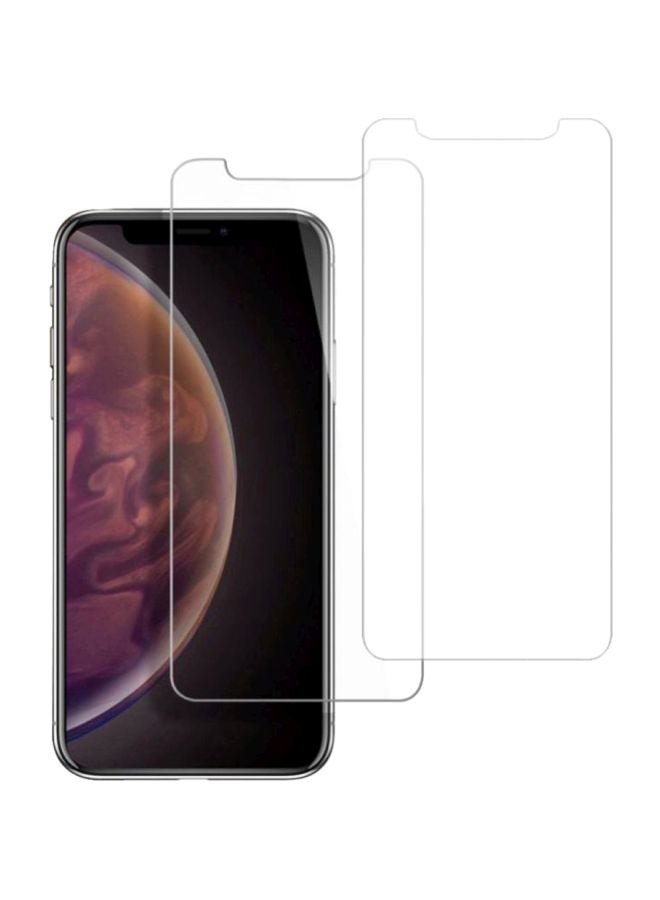 مارجون لاصقة حماية للشاشة من قطعتين ومصنوعة من الزجاج المقوى لهاتف آيفون 11 برو من أبل شفاف - Image 1