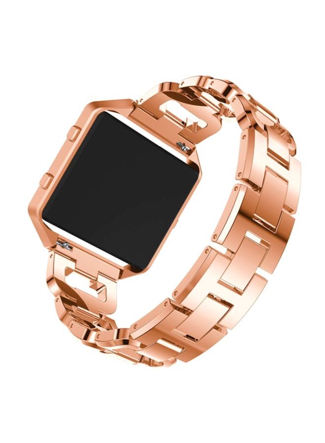 Voberry Replacement Band Strap With Frame For Fitbit Blaze Rose Gold - Image 3
