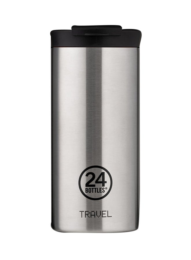 24Bottles Double Walled Insulated Stainless Steel Travel Tumbler Silver - Image 1