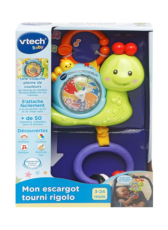 vtech Giggle & Go Snail, My Tourni Rigolo Toy for 3-24 Months - 508505 13.4x5x21cm 13.4x5x21cm - Image 2