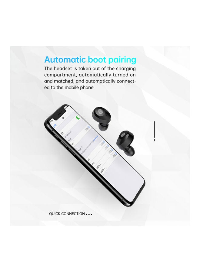 M55 Bluetooth In-Ear Earbuds With Charging Case Black  - Image 2