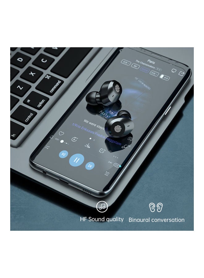 M55 Bluetooth In-Ear Earbuds With Charging Case Black  - Image 4