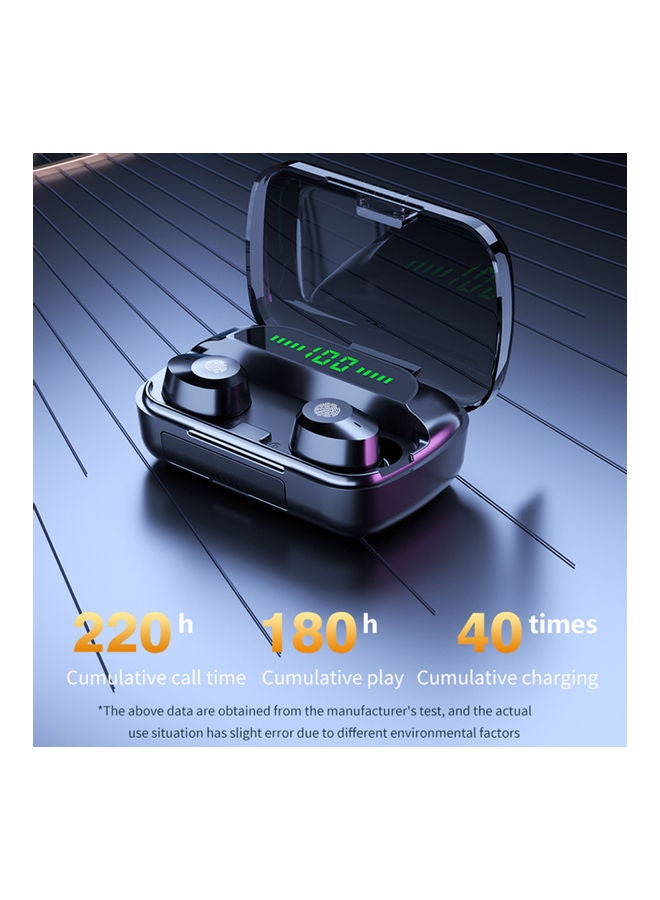 M55 Bluetooth In-Ear Earbuds With Charging Case Black  - Image 5