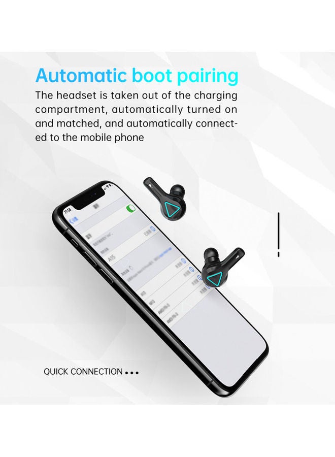 A15 Bluetooth In-Ear Earphones With Charging Case Black - Image 2
