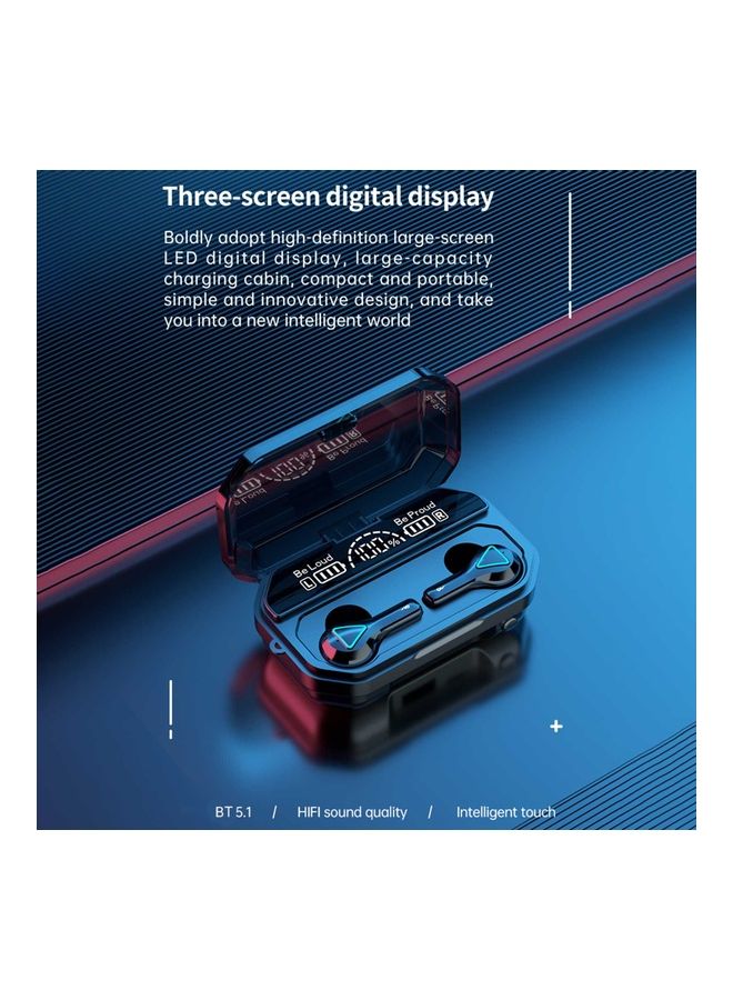 A15 Bluetooth In-Ear Earphones With Charging Case Black - Image 4