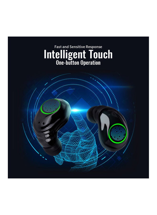 Bluetooth In-Ear Earbuds With Charging Case Black - Image 4