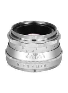 35mm F1.6 Manual Focus Large Aperture Mirrorless E-Mount Camera Lens 3.5cm Silver - v1617274807/N33616965A_2