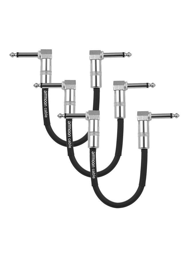أمون كابل توصيل آلات موسيقية مناسب لوصل الجيتار بدواسة المؤثرات، عبوة من 3 قطع - Image 1