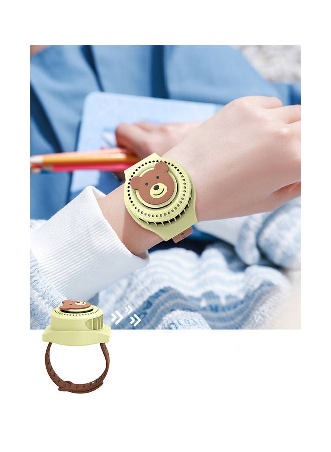 ISank Wrist Strap Fan 2.5 W XSF001 Brown/Black/Yellow - Image 3