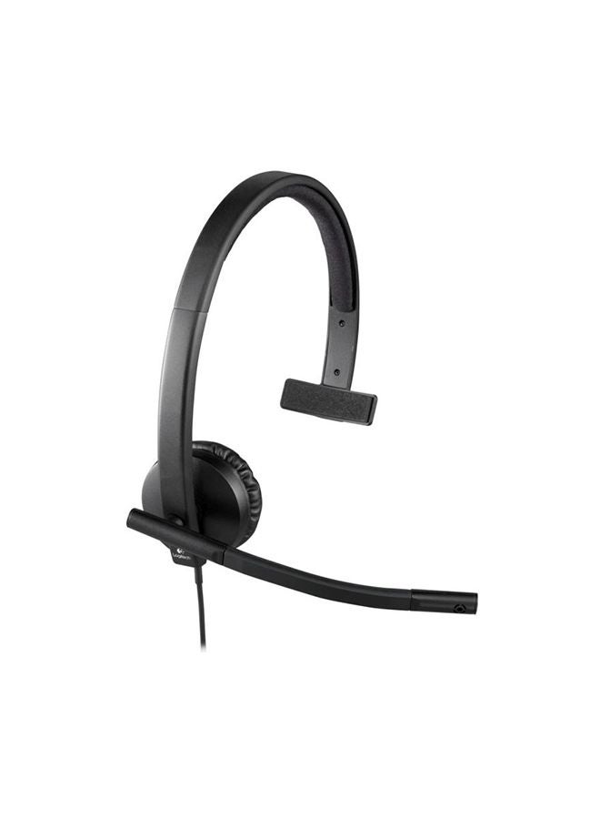 Logitech - H570e Mono USB Headset - Business Series Black - Image 1