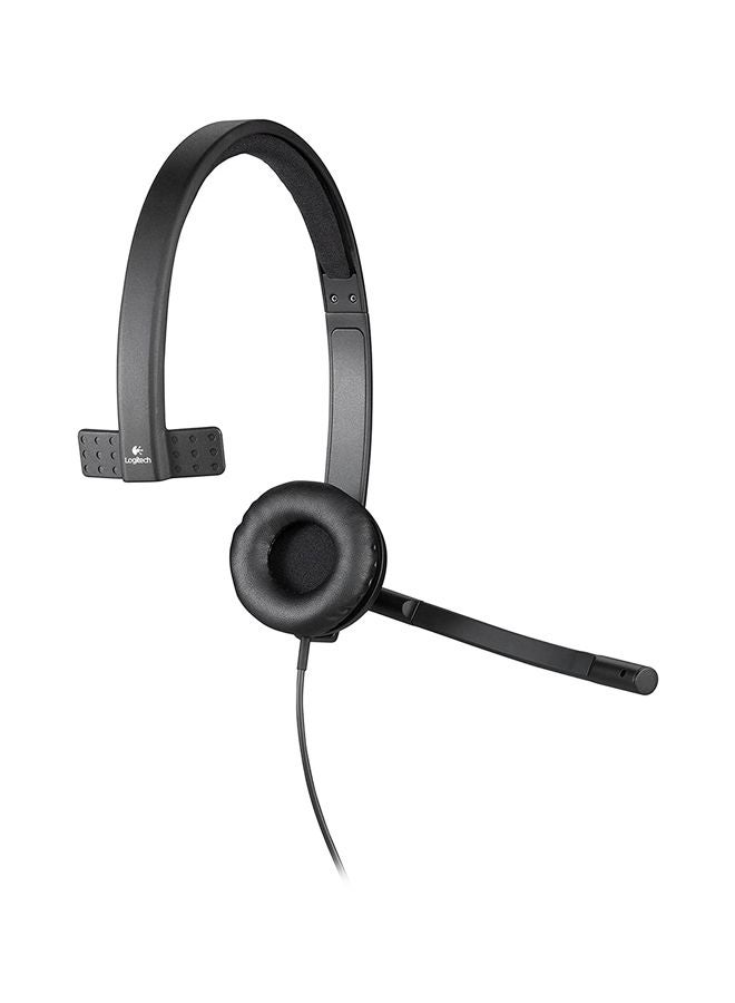 Logitech - H570e Mono USB Headset - Business Series Black - Image 1