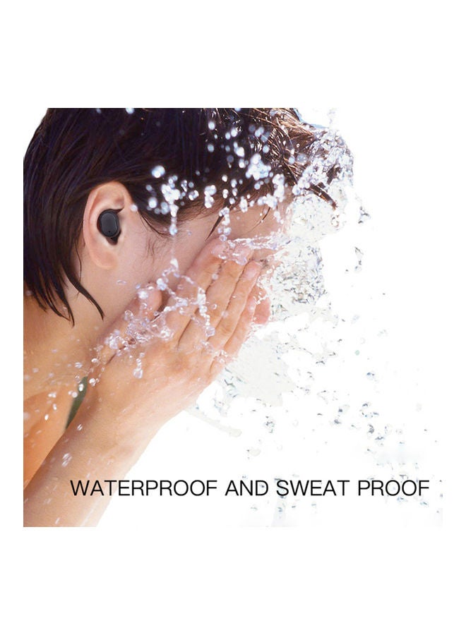 سماعات أذن داخلية إيربادز H6 تعمل بتقنية البلوتوث مع علبة للشحن أسود - Image 4