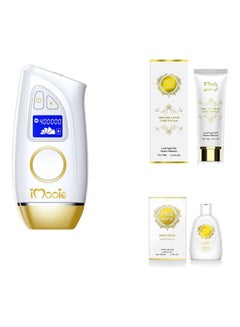 IMOOIE NANO IPL Hair Removal Home Use Device With Skincare Cream And Body Lotion White 350ml  - Image 1