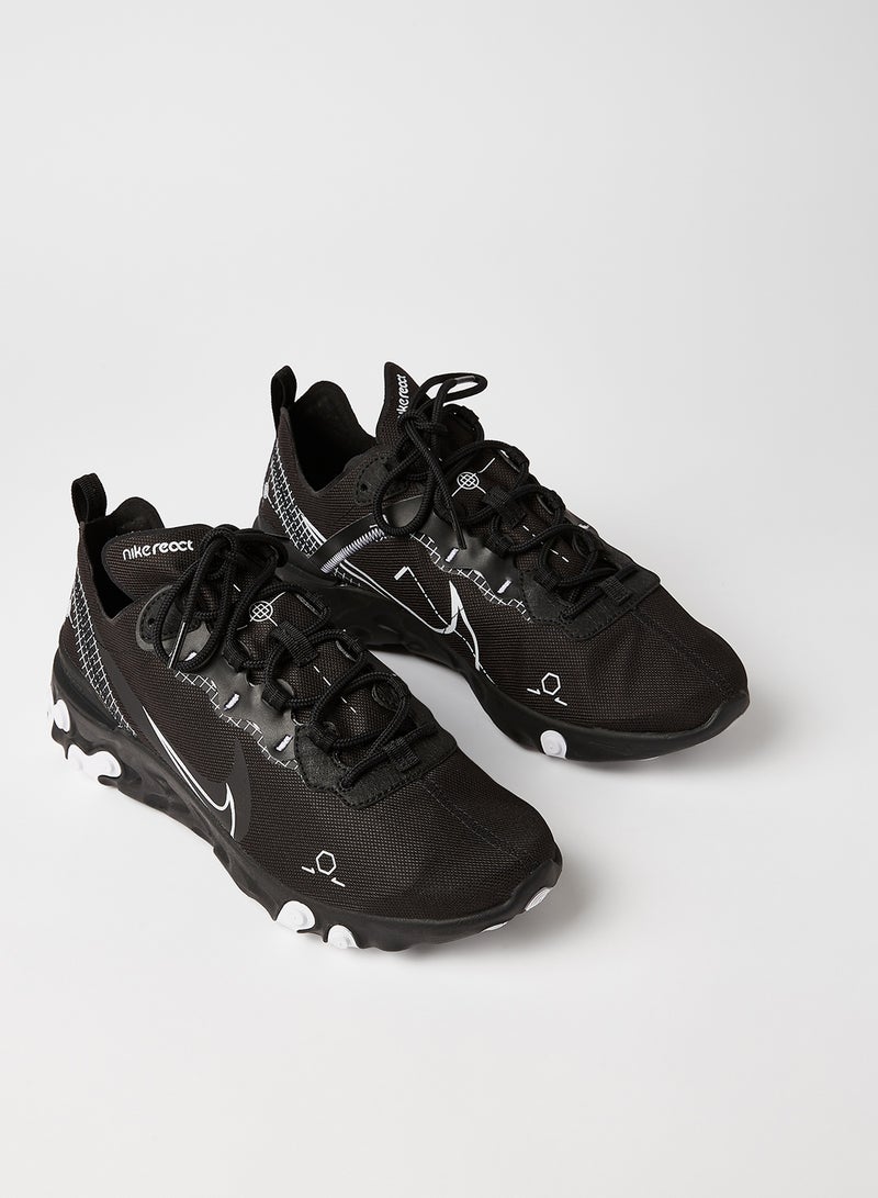 Nike - React Element 55 Sneakers Black/White - Image 1