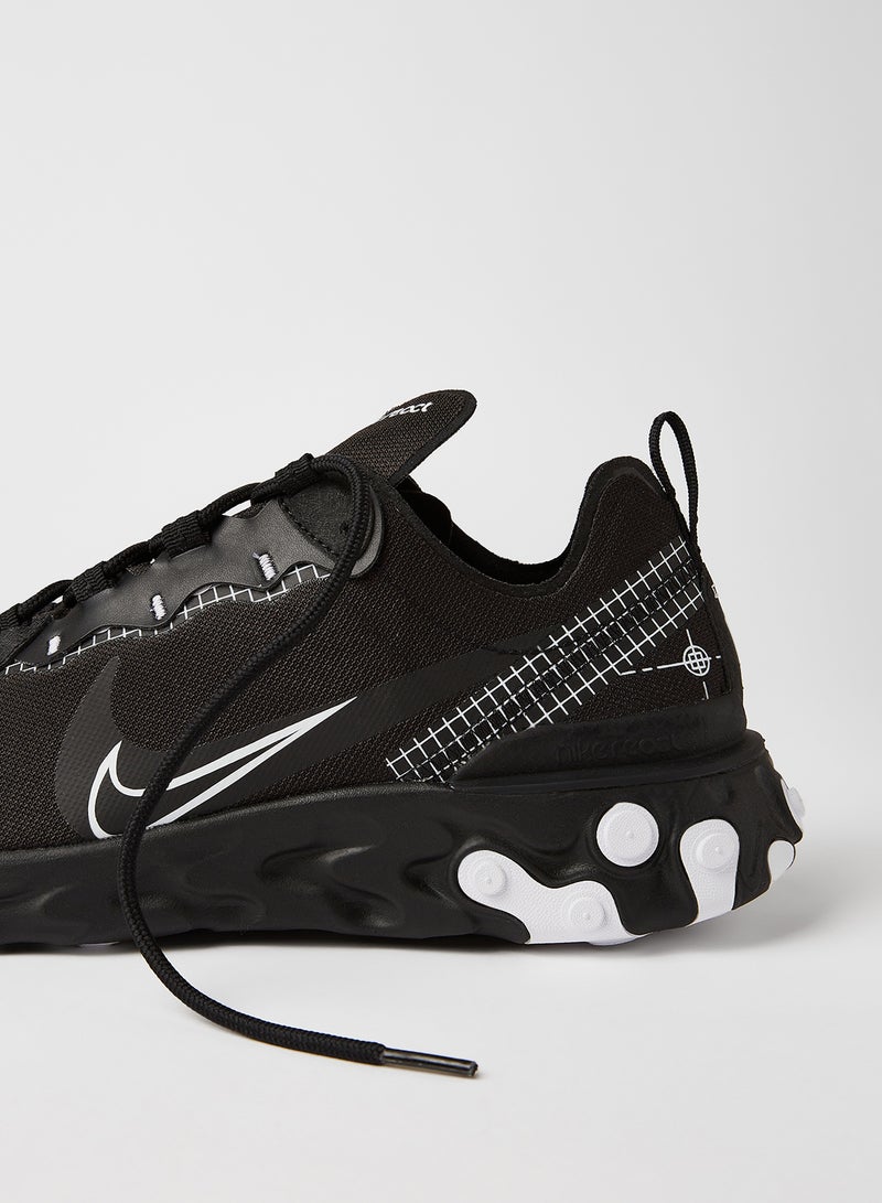 Nike - React Element 55 Sneakers Black/White - Image 1