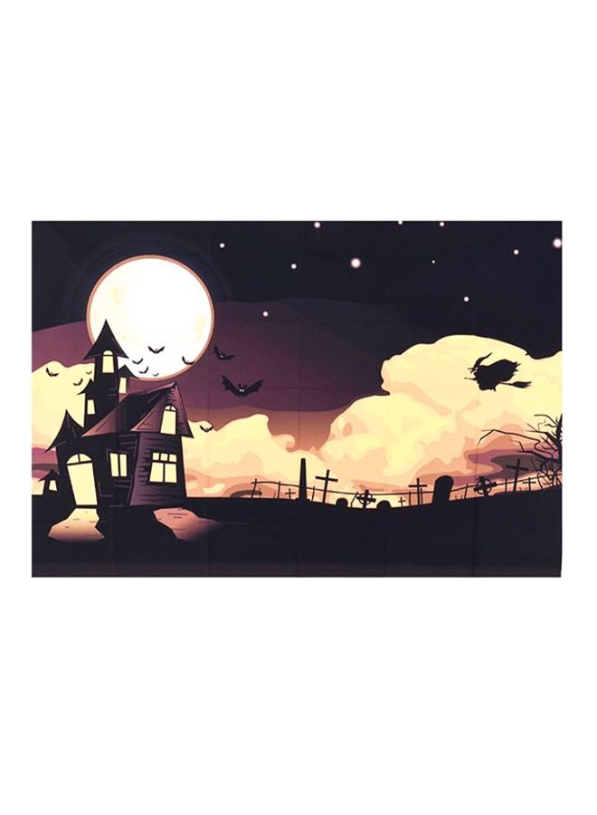 ANDOER Foldable Photography Background Backdrop For Portrait Family Party Purple/Black/Yellow - Image 1